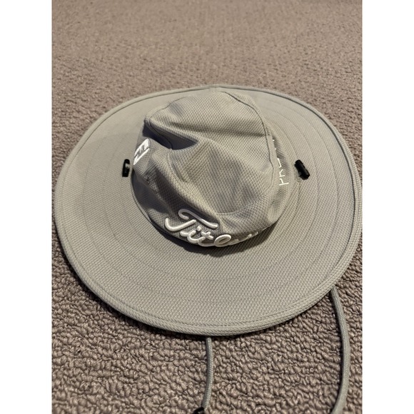 Titleist Other - Titleist‎ Pro V1 FootJoy Golf Aussie Tour Light Gray Sun Bucket Hat One Size